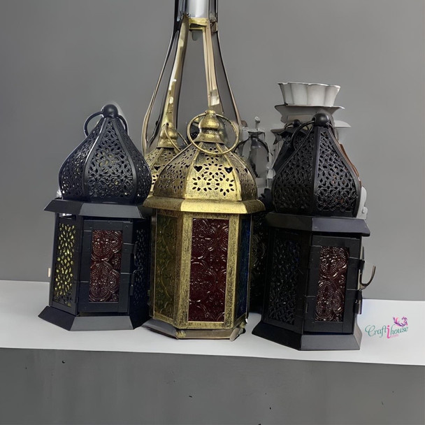 Luxury Table Decor Lanterns Set | Authentic Ramadan Lantern | Festive Candle Holder Premium Design Showcase