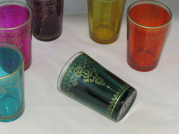 Exclusive Moroccan 6 Moroccan tea glass Fine Craftsmanship Detail