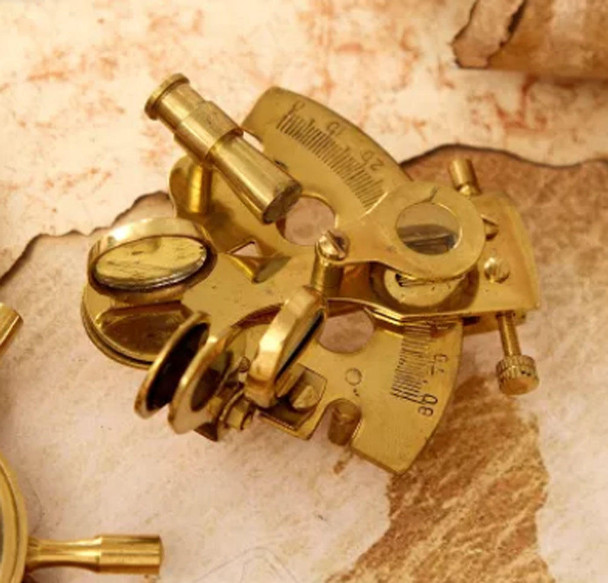 Luxury Uae Brass Sextant Premium Handcrafted Premium Design Showcase