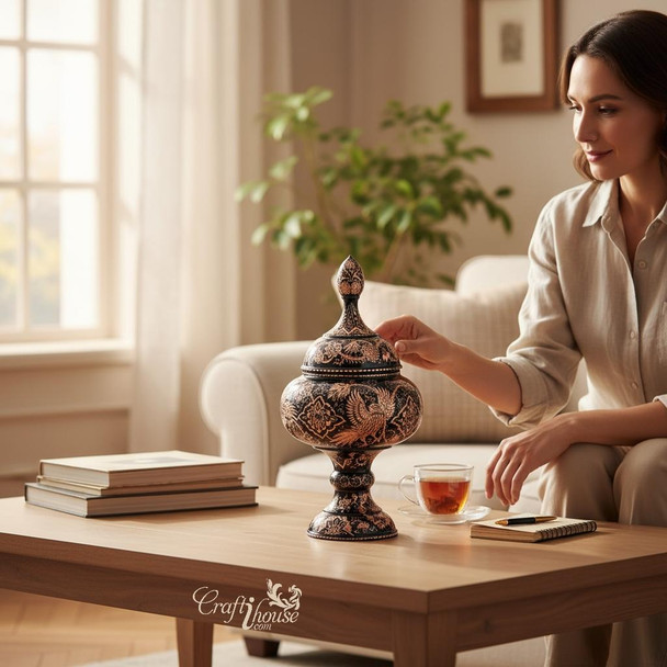 Large Persian sugar container