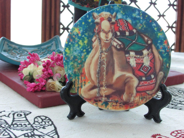 Handcrafted Ceramic Tea Coaster.dubai Souvenir – Craftihouse Luxury - Authentic Luxury Craftsmanship