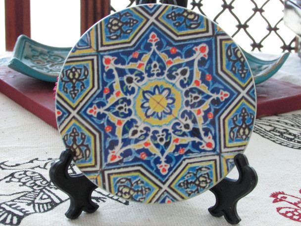Luxury Uae Handcrafted Blue Pattern Ceramic Premium Design Showcase