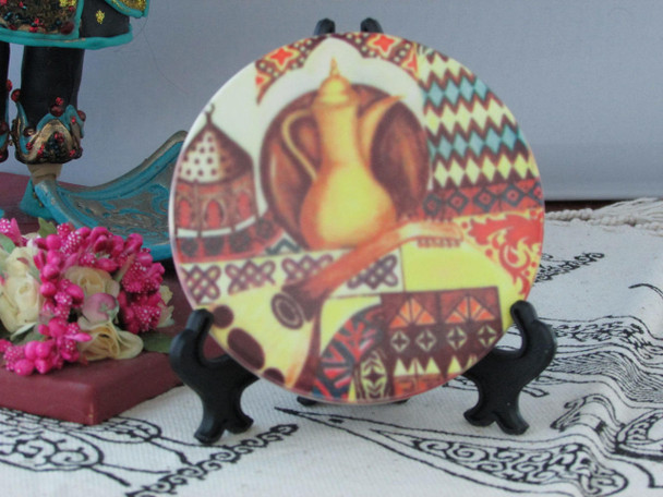 Luxury Arabic Handcrafted 9cm Printed Ceramic Premium Design Showcase
