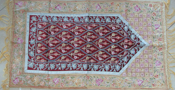 Exclusive Embroidered Prayer Mat.. Fine Craftsmanship Detail