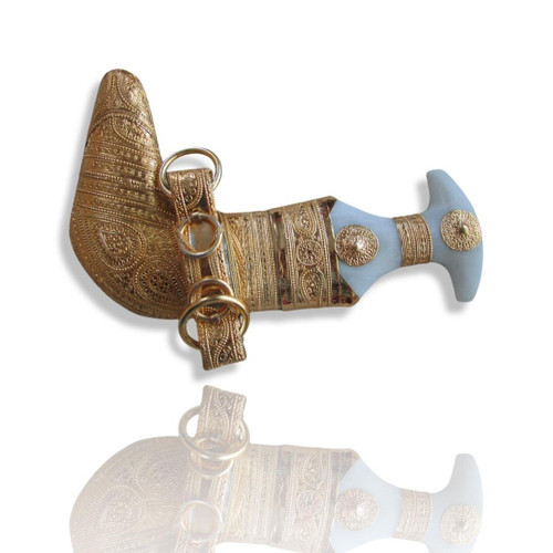 Traditional Omani Khanjar Vintage Nautical | Traditional Heritage Wall Decor | Artisan Clay Sculptur - Luxury Handcrafted Art Craftihouse Dubai