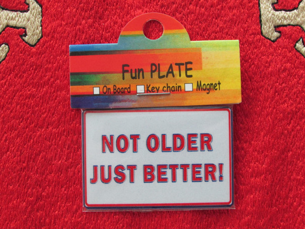 Metal Not Older Just Better | Authentic Tile Pattern Magnet | Unique Travel Souvenir - Luxury Handcrafted Art Craftihouse Dubai