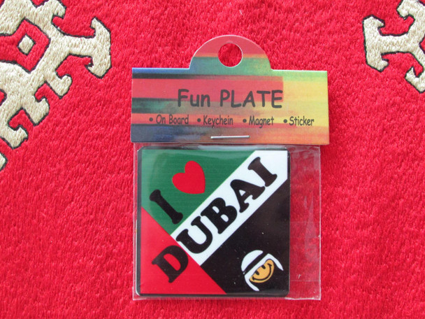 Metal I Love | Authentic Tile Pattern Magnet | Unique Travel Souvenir - Luxury Handcrafted Art Craftihouse Dubai