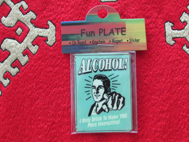 Metal Magnet I Only Drink To | Handcrafted Ceramic Memento | Traditional Home Decor - Luxury Handcrafted Art Craftihouse Dubai