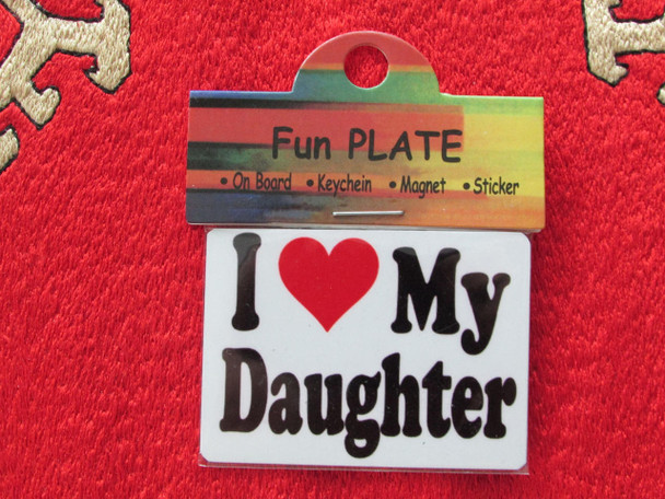 Magnet I Love My Daughter | Exotic Desert-themed Fridge Art | Handcrafted Gift - Luxury Handcrafted Art Craftihouse Dubai