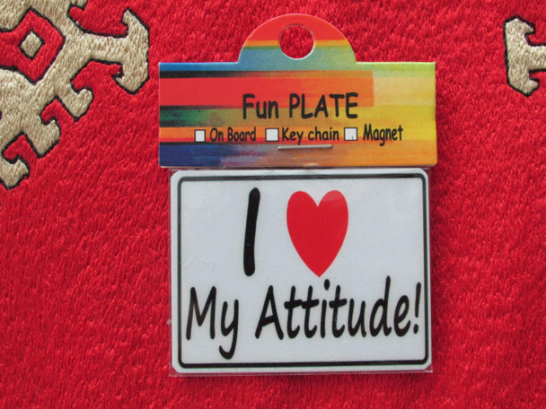 Fridge Magnet I Love My Attitude | Handcrafted Ceramic Memento | Traditional Home Decor - Luxury Handcrafted Art Craftihouse Dubai
