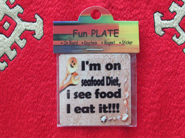 I Am On Sea Food Diet | Premium Handcrafted Gift & Cultural Souvenir - Luxury Handcrafted Art Craftihouse Dubai