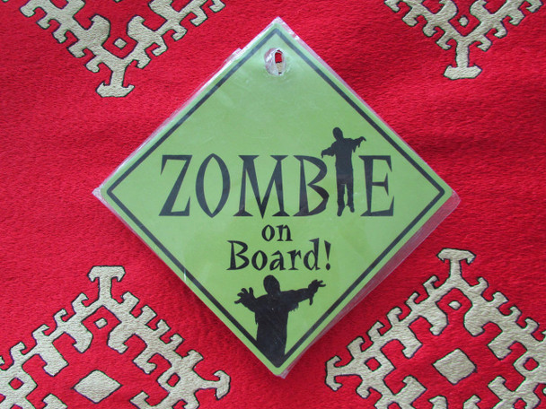 Luxury Metal Tag Zombie On Board Premium Design Showcase