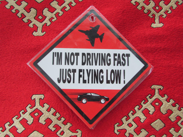 Metal I Am Not Driving Fast | Authentic Tile Pattern Magnet | Unique Travel Souvenir - Luxury Handcrafted Art Craftihouse Dubai