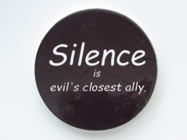 Ceramic Magnet.fridge Magnets Silence Is Devil | Boutique Heritage Magnet | Traditional Arabic Desig - Luxury Handcrafted Art Craftihouse Dubai