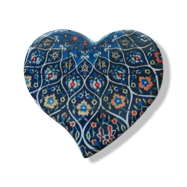 Luxury Uae Blue Pattern Heart Shape Premium Design Showcase