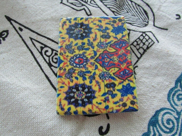 Luxury Uae Handcrafted Tile Yellow Pattern Premium Design Showcase