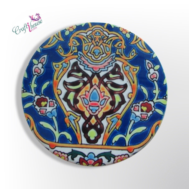 Handcrafted Blue Pattern Tea Coaster – Craftihouse Luxury - Authentic Luxury Craftsmanship