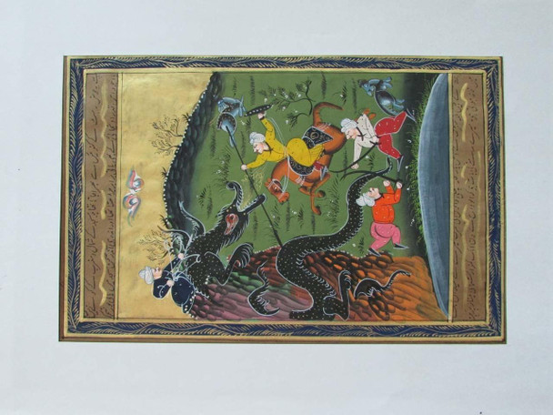 Luxury Handmade Miniature Rare Collage Handmade Manuscript Miniature Handmade Painting Premium Design Showcase