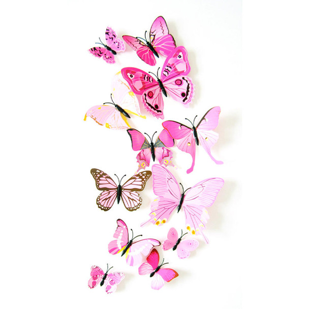 Luxury Uae 12pcs Pink 3d Butterfly Premium Design Showcase