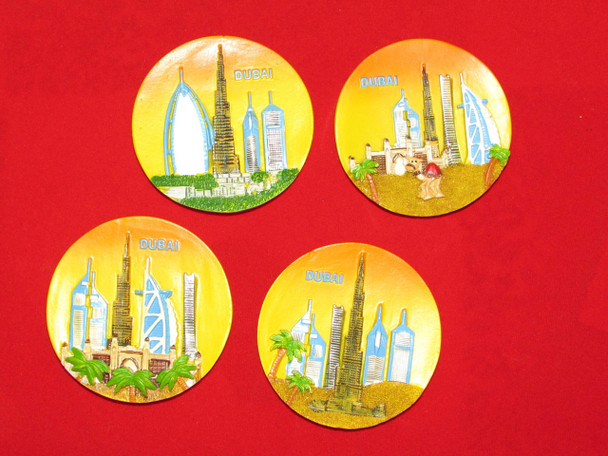 Luxury Uae Handcrafted Dubai Colorful Ceramic Magnet Premium Design Showcase