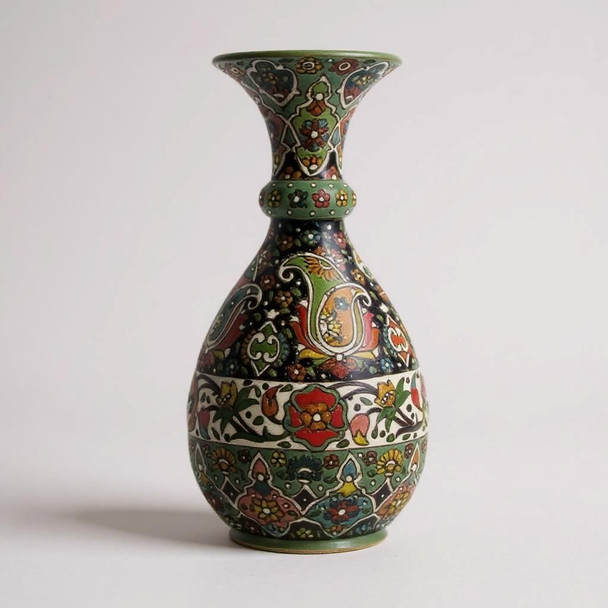 Handcrafted Hand-Painted Ceramic Flower Vase – Luxury Decor - Luxury Handcrafted Art Craftihouse Dubai