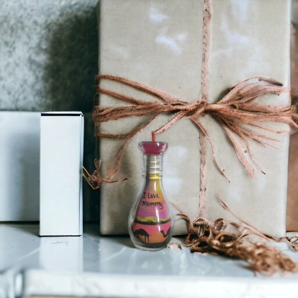 Luxury I Love Mommy Sand Bottle Art Premium Design Showcase