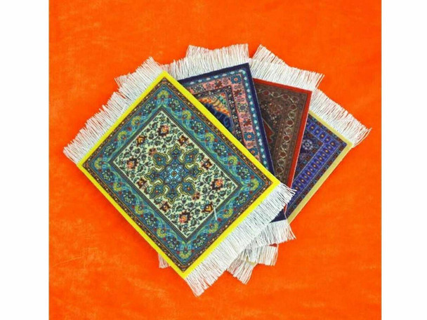 Artisan Carpet Tea Coasters Set High-Resolution Product Shot
