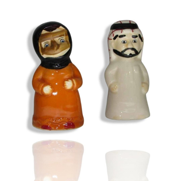 Cute Sheikh And Sheikha Salt | Artisan Home Decor Piece | Unique Middle Eastern Art - Luxury Handcrafted Art Craftihouse Dubai