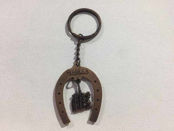 Metal horseshoe lucky charm keychain Dubai souvenir UAE gift