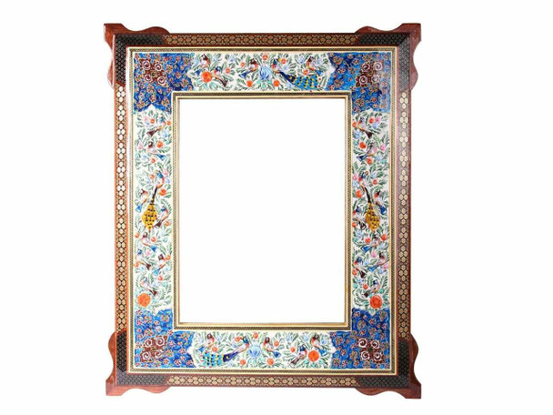 Exclusive Artisan Miror Frame Marquetry Decorative Fine Craftsmanship Detail