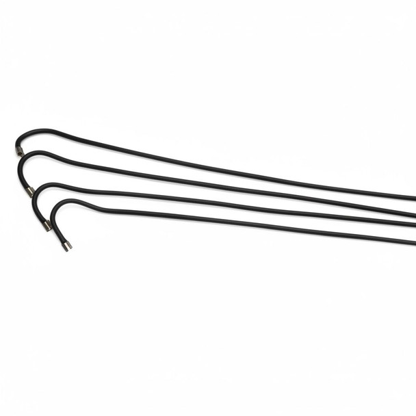 A sleek black traditional Arabic dance stick (Assaya) designed for Emirati folk dances and UAE National Day.