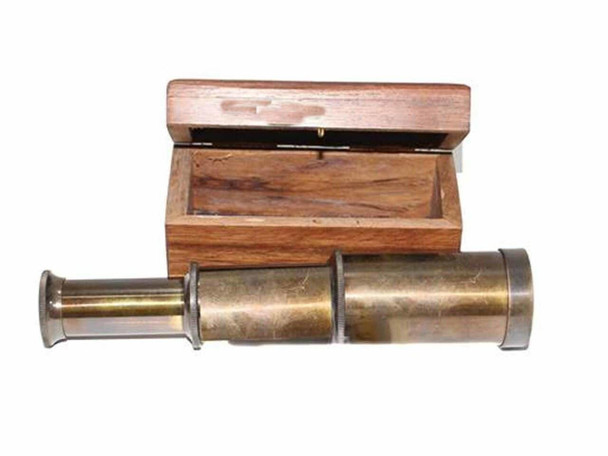 Luxury Uae Vintage Telescope Telescope Wooden Premium Design Showcase