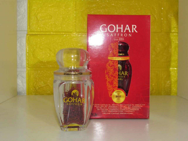 Premium Gohar handmade Saffron Box Handcrafted Detail View
