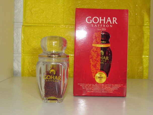 Luxury Gohar handmade Saffron Box - 3 gm Premium Design Showcase