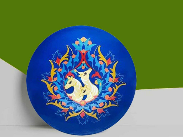 Tulip Tea Coaster Blue | Sophisticated Boutique Accessory | Crafted In Dubai - Luxury Handcrafted Art Craftihouse Dubai