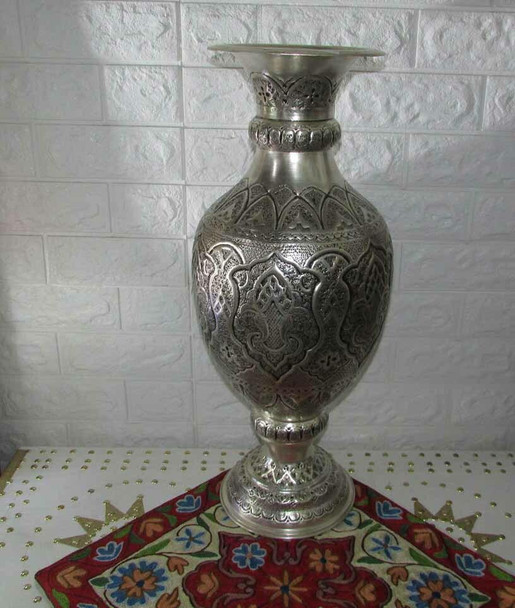 Luxury Artisan Engraved copper vase Vase Premium Design Showcase