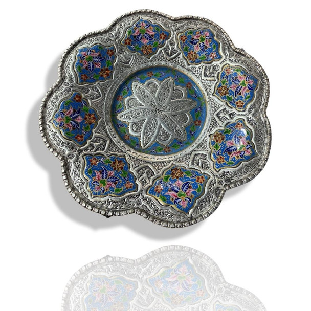 Exclusive Artisan Stunning Engraved Tea Tray Fine Craftsmanship Detail