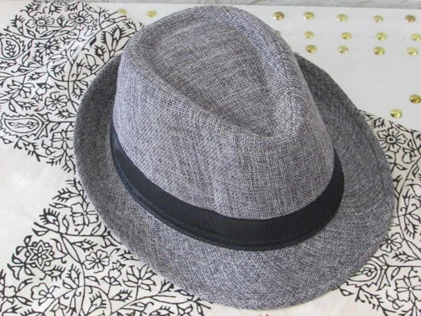 Luxury Grey color Men hat , Afternoon Hat , Dubai Souvenir Premium Design Showcase