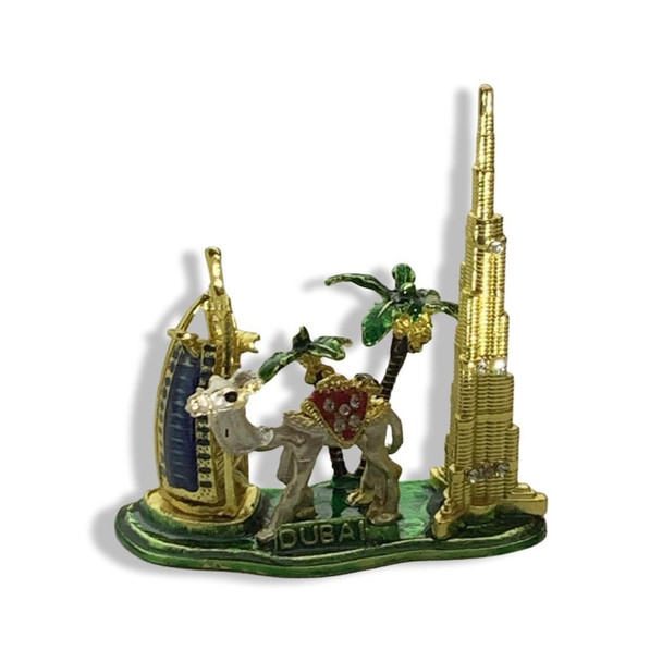 Luxury Desert Camel And Palm Tree Statue, burj al arab statue Premium Design Showcase