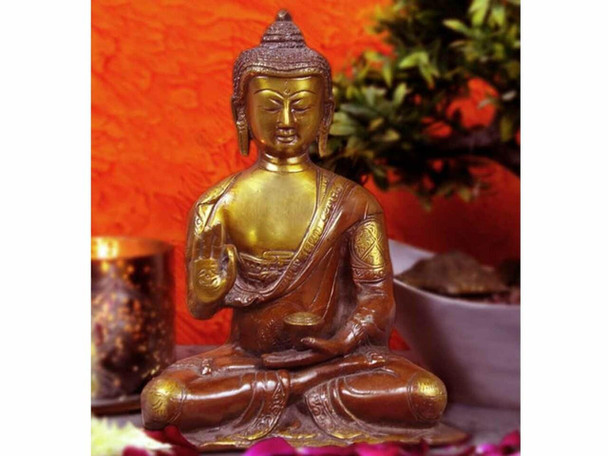 Exclusive Artisan Sitting Buddha Statue Solid Fine Craftsmanship Detail