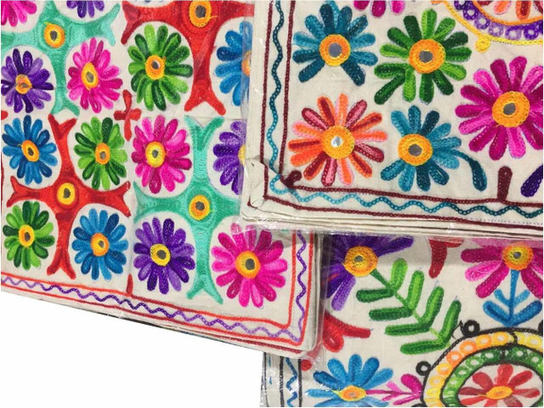Handcrafted Artisan Assorted Design Embroidered on Lifestyle Visual