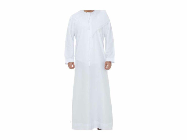 A sophisticated and comfortable men's traditional Arabic Jubba, showcasing classic Islamic tailoring.
