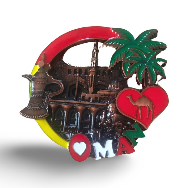 High-quality Omani souvenir fridge magnet, perfect for collectors