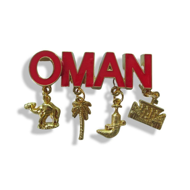 Luxury Uae Red Golden Fridge Magnet Premium Design Showcase