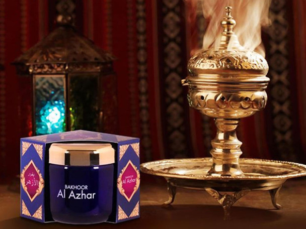 Luxury Bakhoor Al Azhar , Oud Al Azhar , 70 Grams , UAE souvenir Premium Design Showcase
