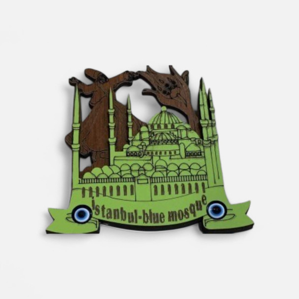 Luxury Turkish Istanbul Blue Mosque Wooden Premium Design Showcase