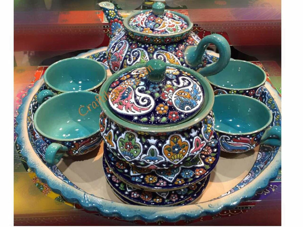Handcrafted tea set | Premium Luxury Decor - Luxury Handcrafted Art Craftihouse Dubai