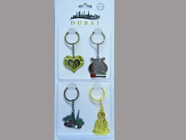 4 Color Metal Key Chain | Sophisticated Boutique Accessory | Crafted In Dubai - Luxury Handcrafted Art Craftihouse Dubai