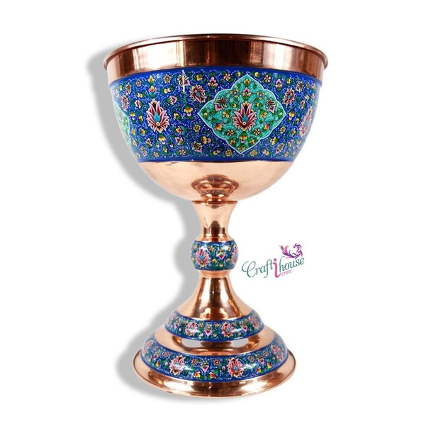 Handcrafted Artisan hand painted copper Sangab Lifestyle Visual