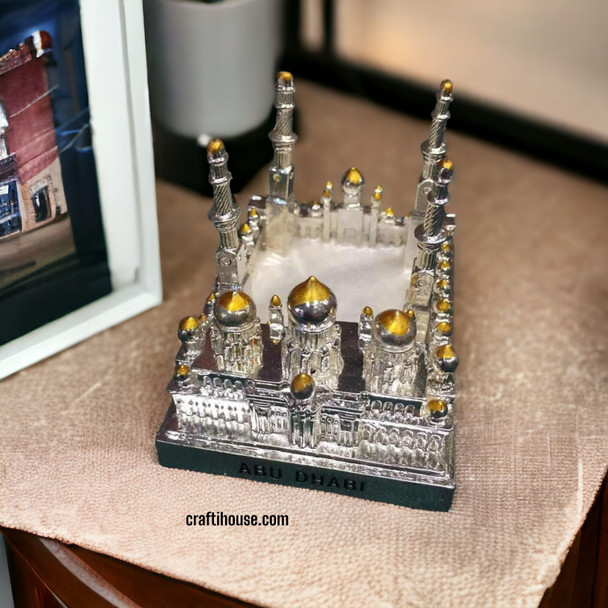Handcrafted Sheikh Zayed Mosque Model Metal Lifestyle Visual